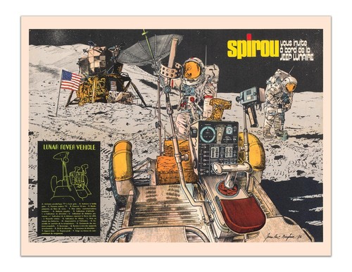 Vintage lunar rover - rover, vehicle