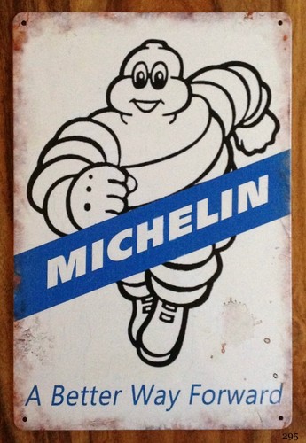 Michelin man motorbike retro - michelin,
