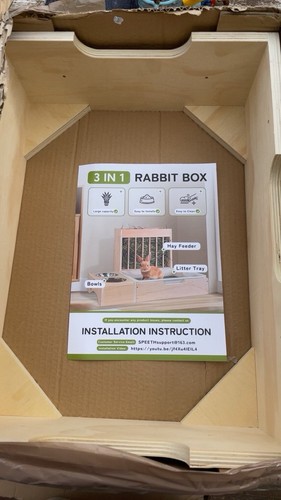 Wooden rabbit box kit - wooden,