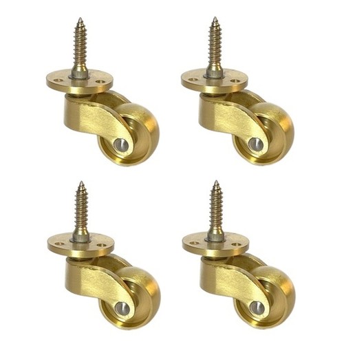 Antique solid brass - solid, caster