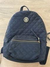 Tommy Hilfiger Navy Quilted Backpack Gold Hardware