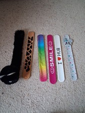 Bundle of 6 slap bands including a fluffy cat