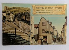 Whitby Church Stairs, 199 Steps Dennis Postcard. North Yorkshire. 