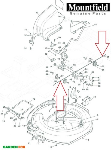 Genuine mountfield 827h ride - mountfield,