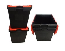 4 x Used Removal Storage Crate Box Container 165L