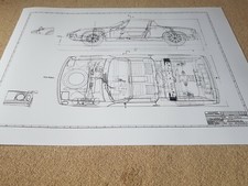 Porsche 914-6 cutaway drawing