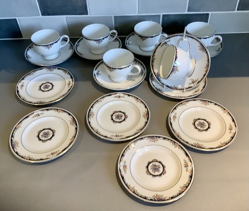 Wedgwood osborne pattern 6 x - 6,