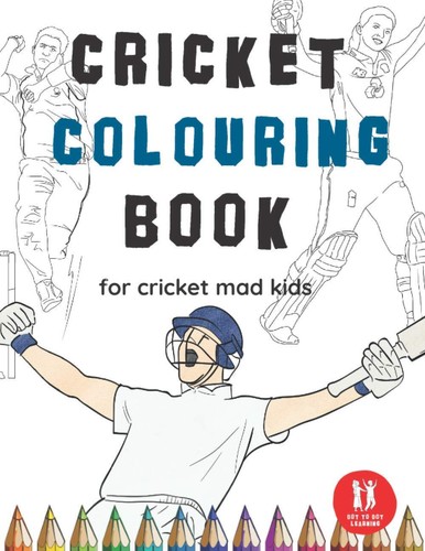Cricket colouring book - cricket, great