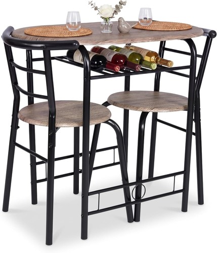 Black dining table - black, set