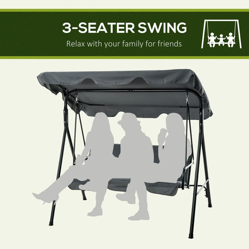 Outsunny seater garden swing - garden,