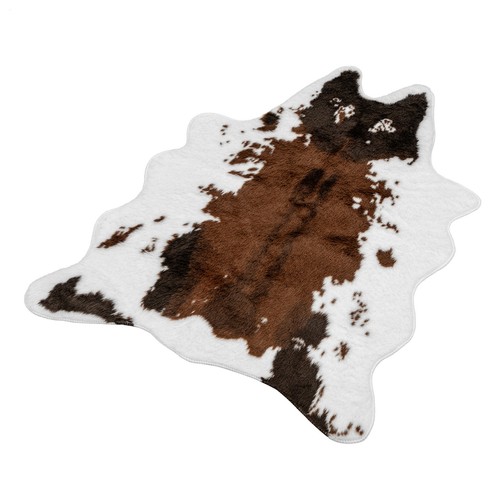 Cow print area rug faux - –,