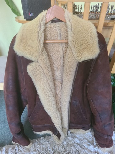 Vintage shearling bomber - shearling,