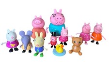 Peppa Pig Figures Bundle Mummy Daddy George Richard Edmond Suzy Teddy Duck