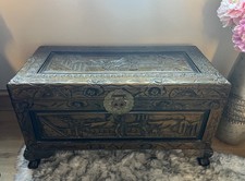 Chinese camphor wood chest - chinese,