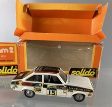 SOLIDO #61 1/43 SCALE FORD ESCORT MK11 RALLYE CAR WITH ITS BOX *VINTAGE*
