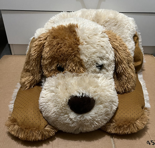 Large laying puppy dog soft - laying,