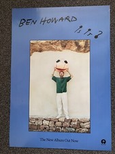 BEN HOWARD - RARE MUSIC PROMO POSTER - Is It? Album - OFFICIAL ORIGINAL ISSUE