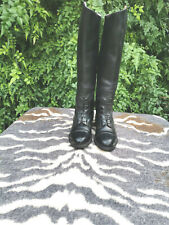 Rectiligne Black Leather Riding Boots UK size 6.5 EU 40