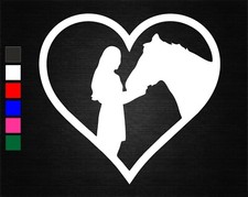 HORSE LOVE HEART VINYL DECAL