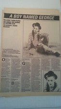 BOY GEORGE (CULTURE CLUB) 'boy named George'  1982 3 page  UK Article/Clipping