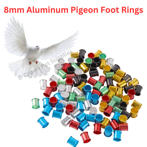 Aluminium 8mm leg rings band - leg,