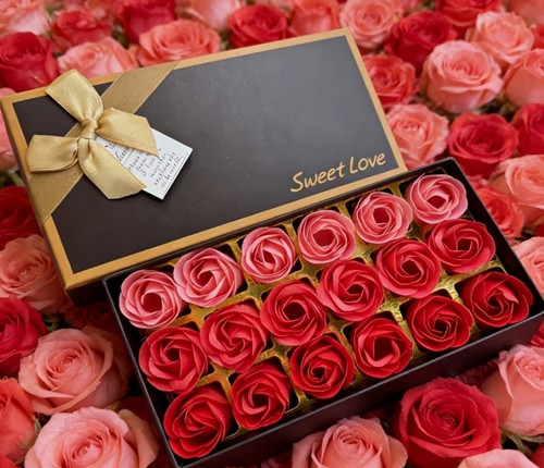 Sweet love 18pc rose scented - 18pc,
