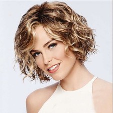Ladies fluffy short curly wig - ladies,