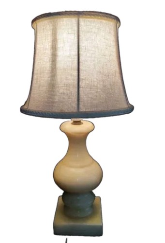 Onyx marble table lamp vintage - table,