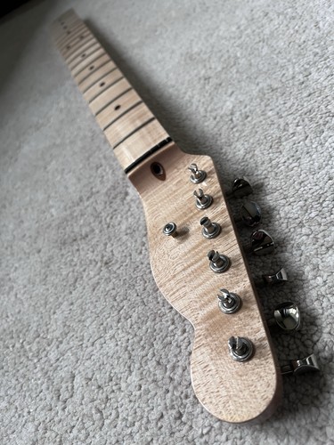 Flame maple warmoth tele neck - flame,