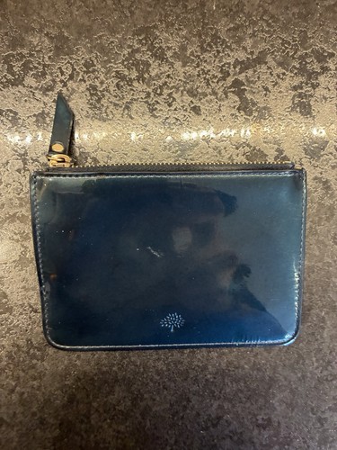 Mulberry blue patent - patent, leather