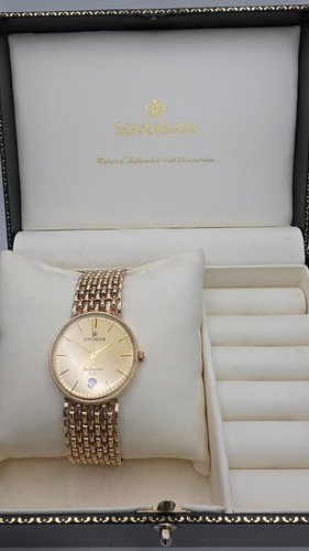 Sovereign 9ct gold gents - gold,