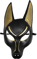 Anubis Mask Ancient Egyptian Costume Fancy Dress Cosplay Halloween Cyno Sirius