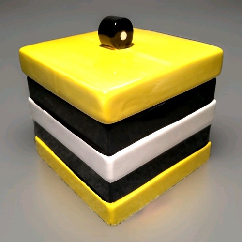 Liquorice allsorts ceramic jar - liquorice,