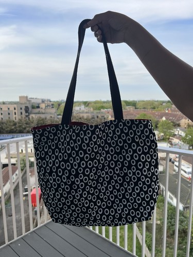 Handmade cotton tote bag - cotton,