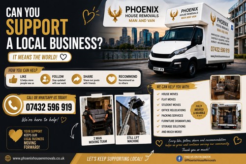 Man and van - and, services
