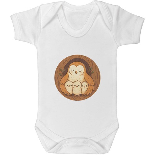 Mother barn owl chicks - 'mother,