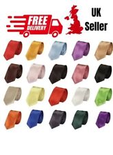 Men's Tie Plain Ties Satin