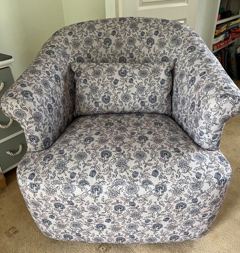 Next floral blue and grey