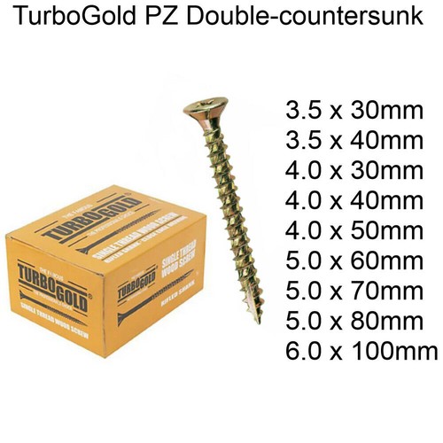 Wood screws turbogold pozi - wood,
