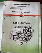 Workshop Manual For Air-Cooled Deutz Diesel Engines B/FL 911/912/W/913 KHD Deutz