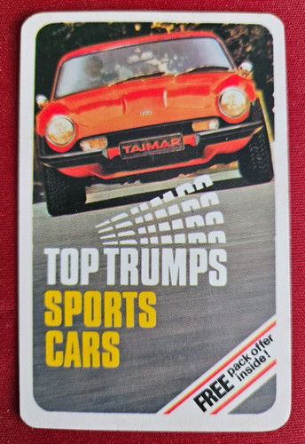 Sports cars top trumps - cars,