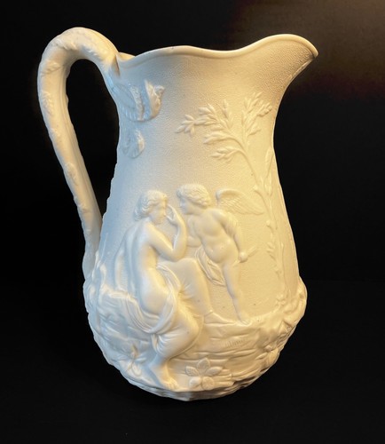 Cupid psyche parian ware - cupid,
