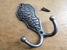 Rustic iron coat hooks