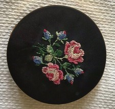 Vintage Petit Point Compact