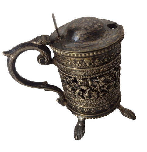 Victorian feet mustard pot - victorian,