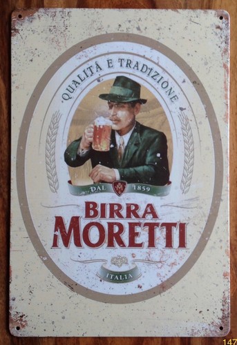 Birra moretti metal sign - moretti,