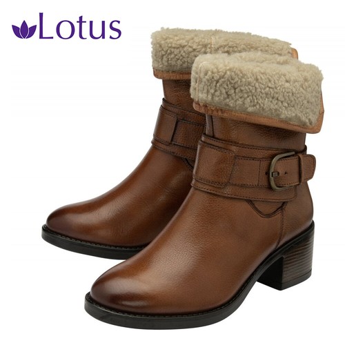 Lotus womens boots tan leather - womens,