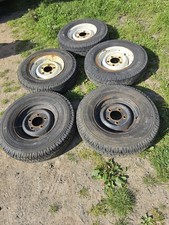 Land Rover defender 90 110 steel wheels tyres 7.50 16 michelin Latitude Cross 5