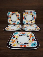 Five Woods Burslem Sandwich Plates 
