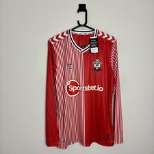 BNWT Southampton Football Shirt Jersey 2023/24 Long Sleeve Home (M) auc